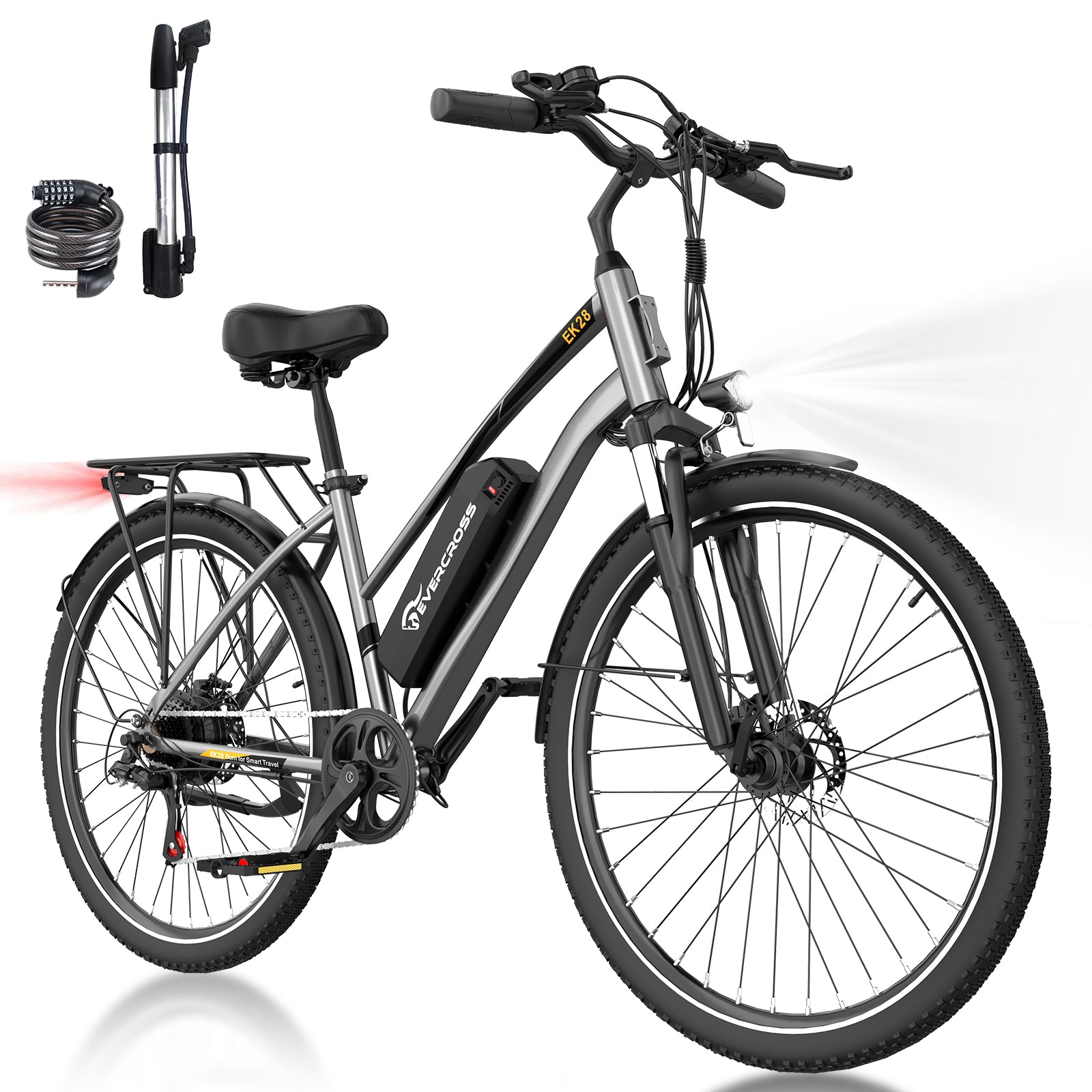 elektro fahrrad 28 zoll EVERCROSS EK28 28-Zoll-Reifen-Elektrofahrrad – evercross.eu