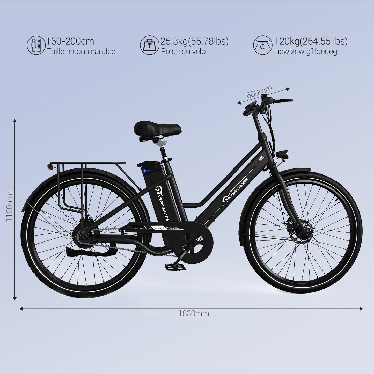 EVERCROSS EK8S Elektrofahrrad