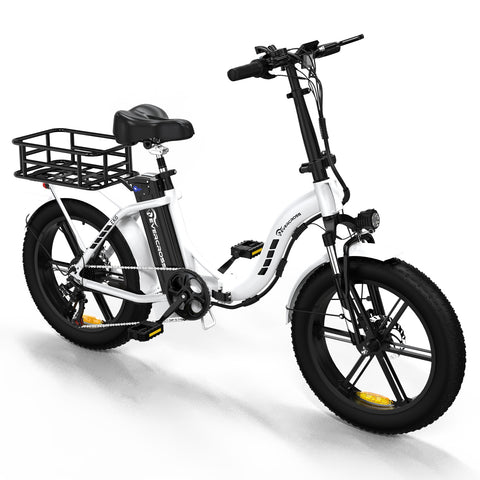 EVERCROSS EK6 Foldable Electric Bike with 20" x 4.0 Fat Tire,750W Moter,Max 25 MPH