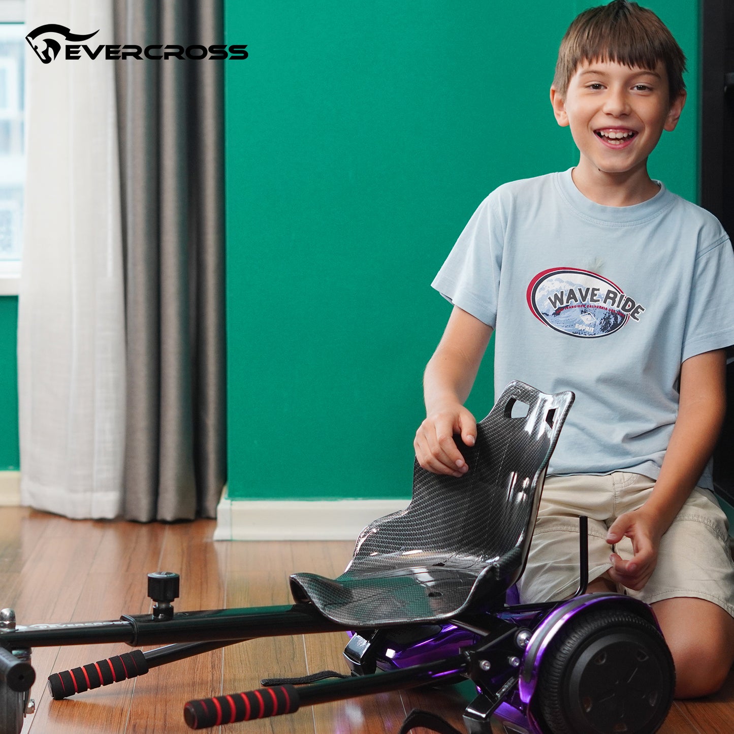 EVERCROSS XP10 Hoverboard, Self Balancing Scooter 6.5" with Seat
