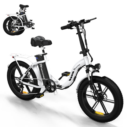 EVERCROSS EK6 Foldable Electric Bike with 20" x 4.0 Fat Tire,750W Moter,25MPH
