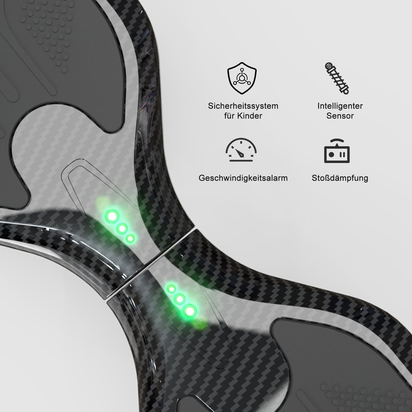 EVERCROSS XP10 Hoverboard, Self Balancing Scooter 6.5" with Seat