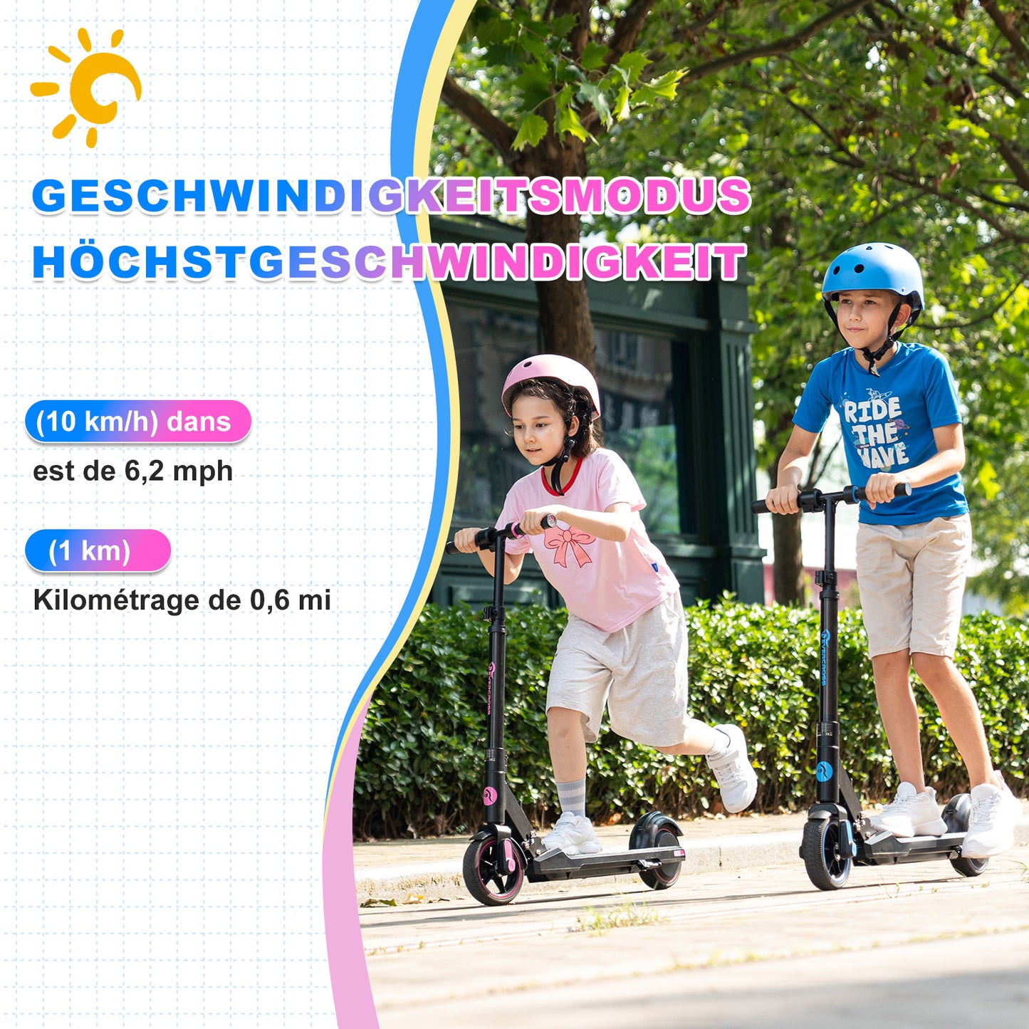 EVERCROSS EV06C children's electric scooter for 6-12 years