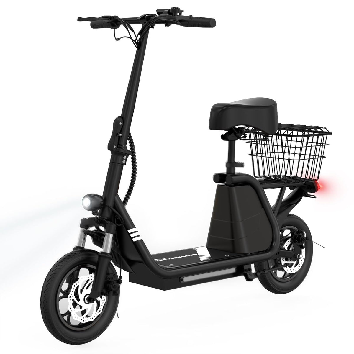 EVERCROSS ES2 Electric Scooter with Seat, 400W 18.6Mph & 22~28 Miles Range,  Folding Electric Scooter for Adults Lightweight Commuting E-Scooter with