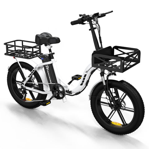 EVERCROSS EK6 Foldable Electric Bike with 20" x 4.0 Fat Tire,750W Moter,Max 25 MPH