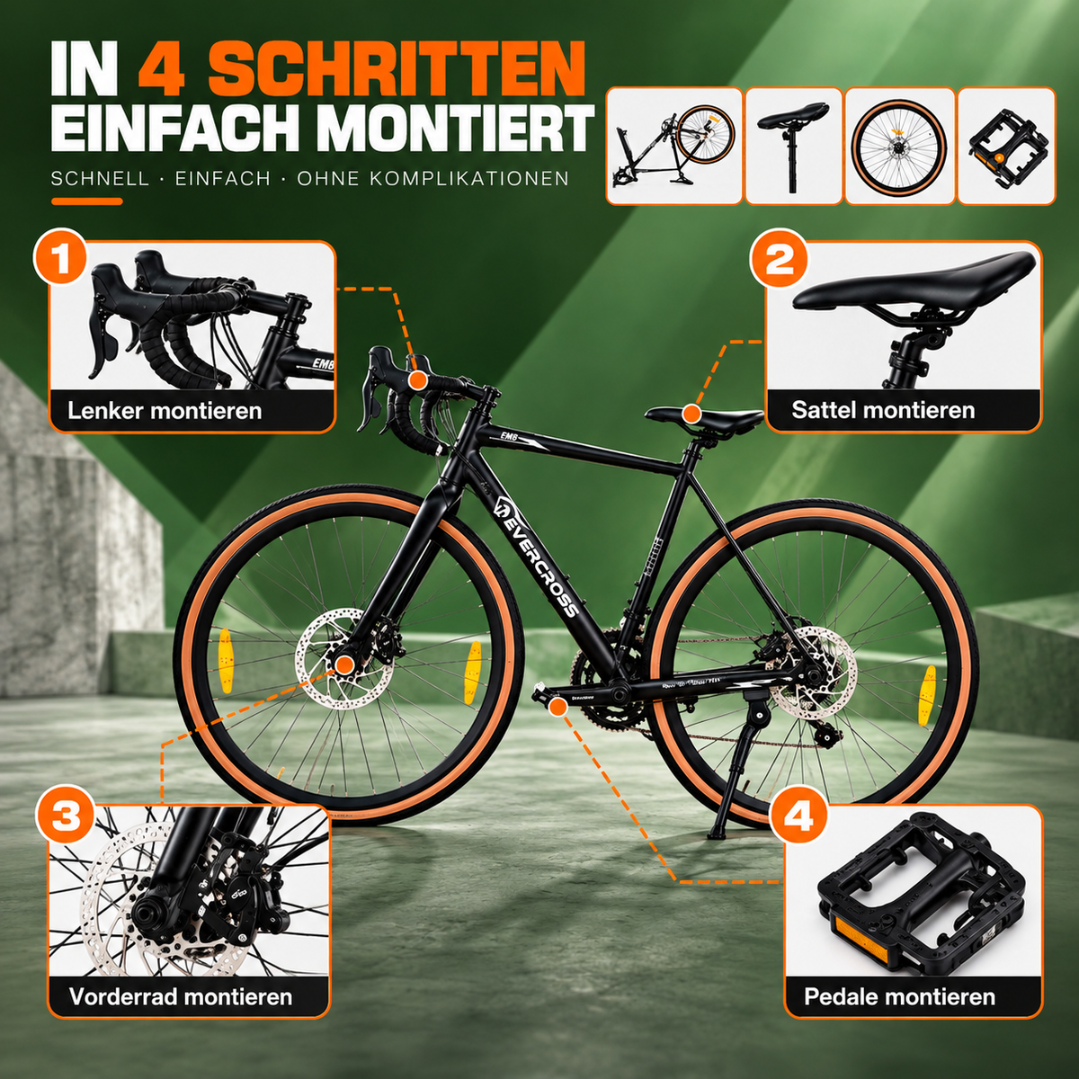EVERCROSS EM8 mountain bike for adults