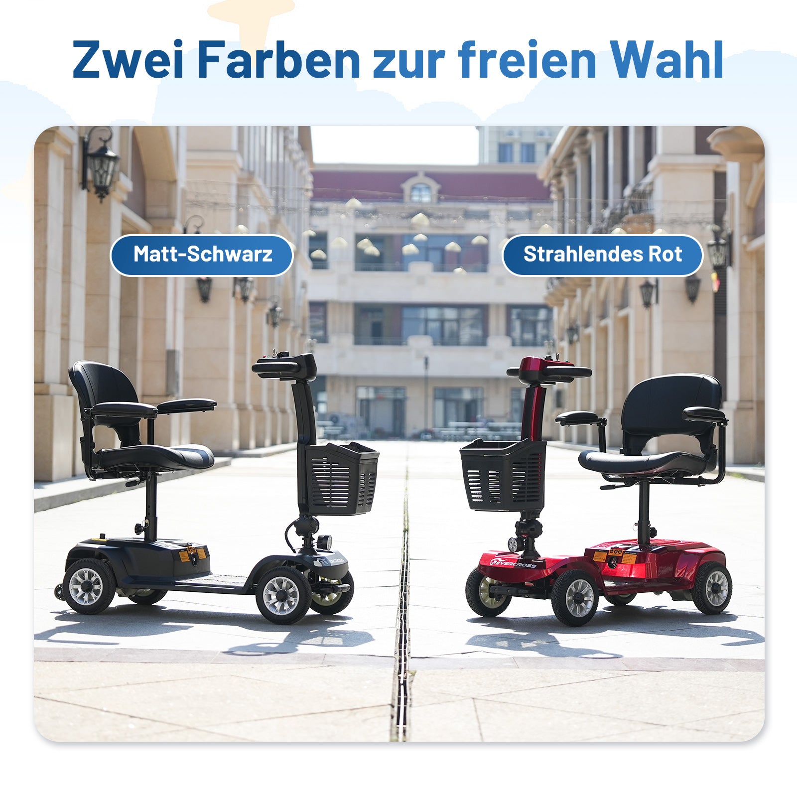 EVERCROSS L6 Elektromobil – faltbar, 4-Rad, mit Korb