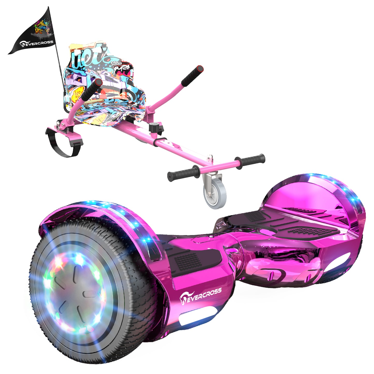 EVERCROSS XP10 Hoverboard, Self Balancing Scooter 6.5" with Seat