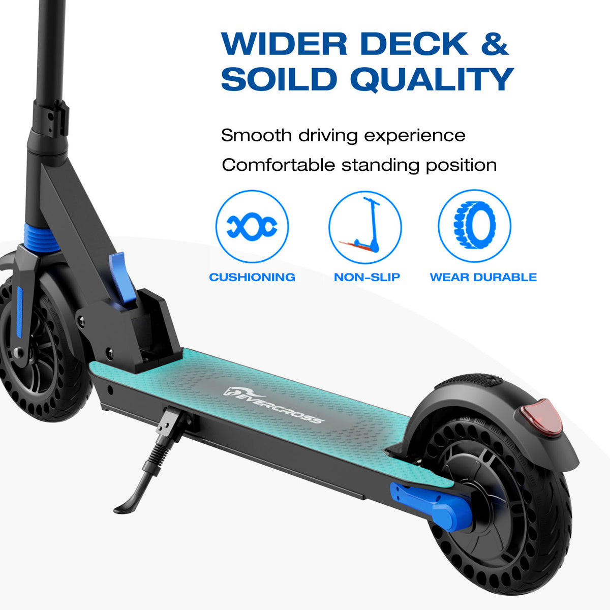 Evercross trottinette électrique pliable scooter réglable léger
