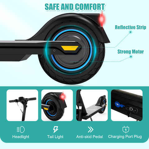 EVERCROSS EV10Z Electric Scooter, 10" Solid Tires & 500W Motor