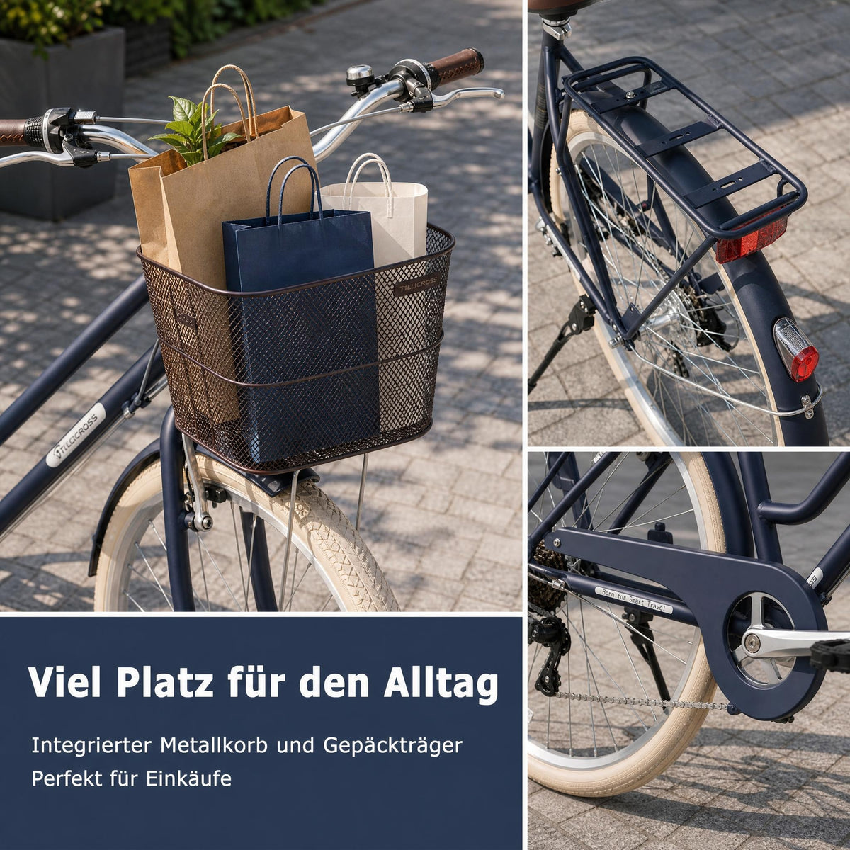 EVERCROSS EM10 28-Zoll-Citybike für Erwachsene