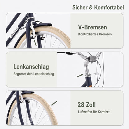 EVERCROSS EM10 28-Zoll-Citybike für Erwachsene