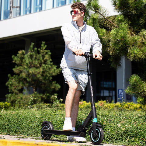EVERCROSS E8 Electric Scooter - 8" Tires, 350W Motor, Max 15 MPH, 3 Speed Modes, Foldable Commuter