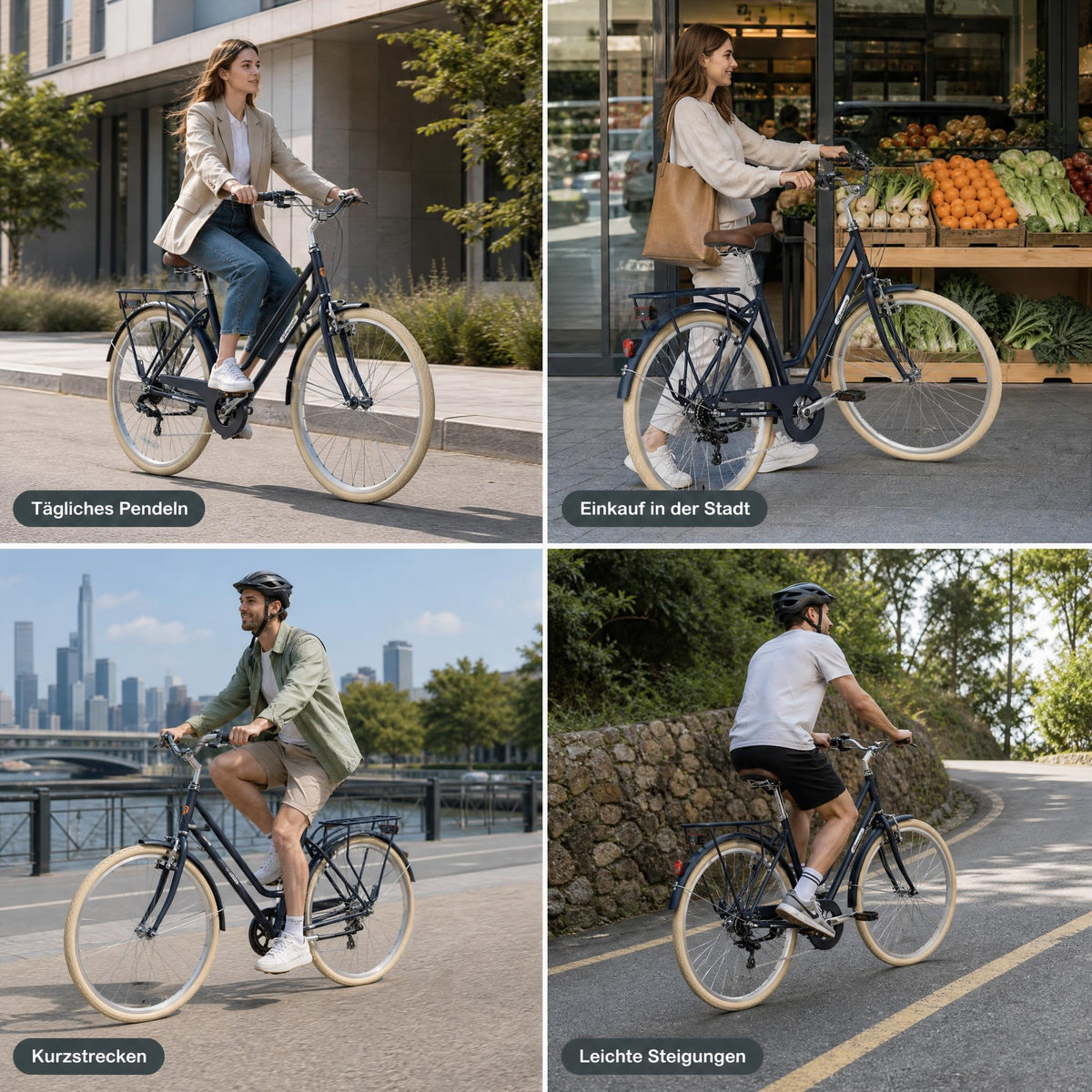 EVERCROSS EM10 28-Zoll-Citybike für Erwachsene
