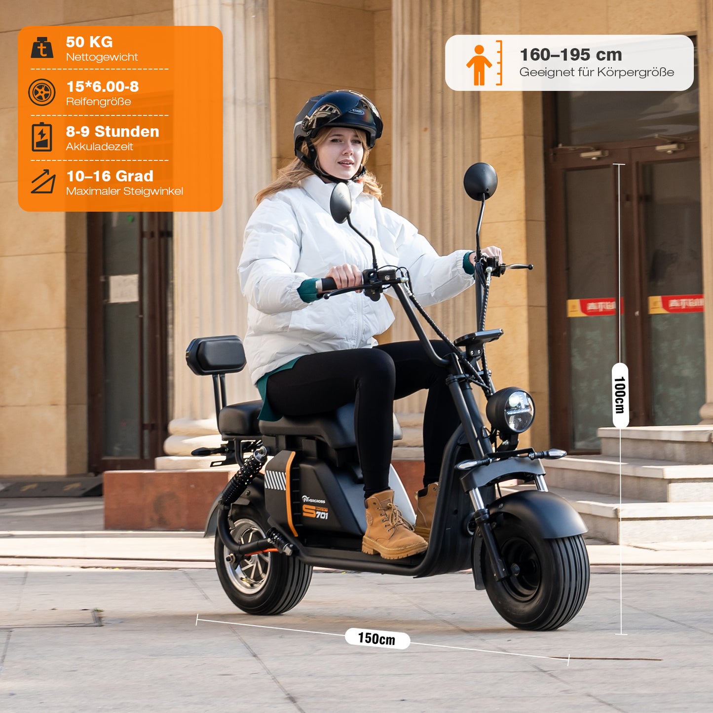 Evercross 701 1500W Zweisitziges Elektromotorrad