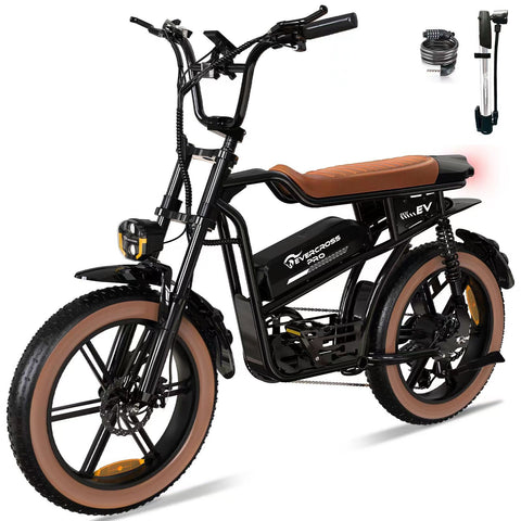 EVERCROSS EK30 1000W Electric Dirt Bike for Adults, 20" x 4.0 Fat Tire Electric Bicycle, Up to 20MPH & 60 Miles