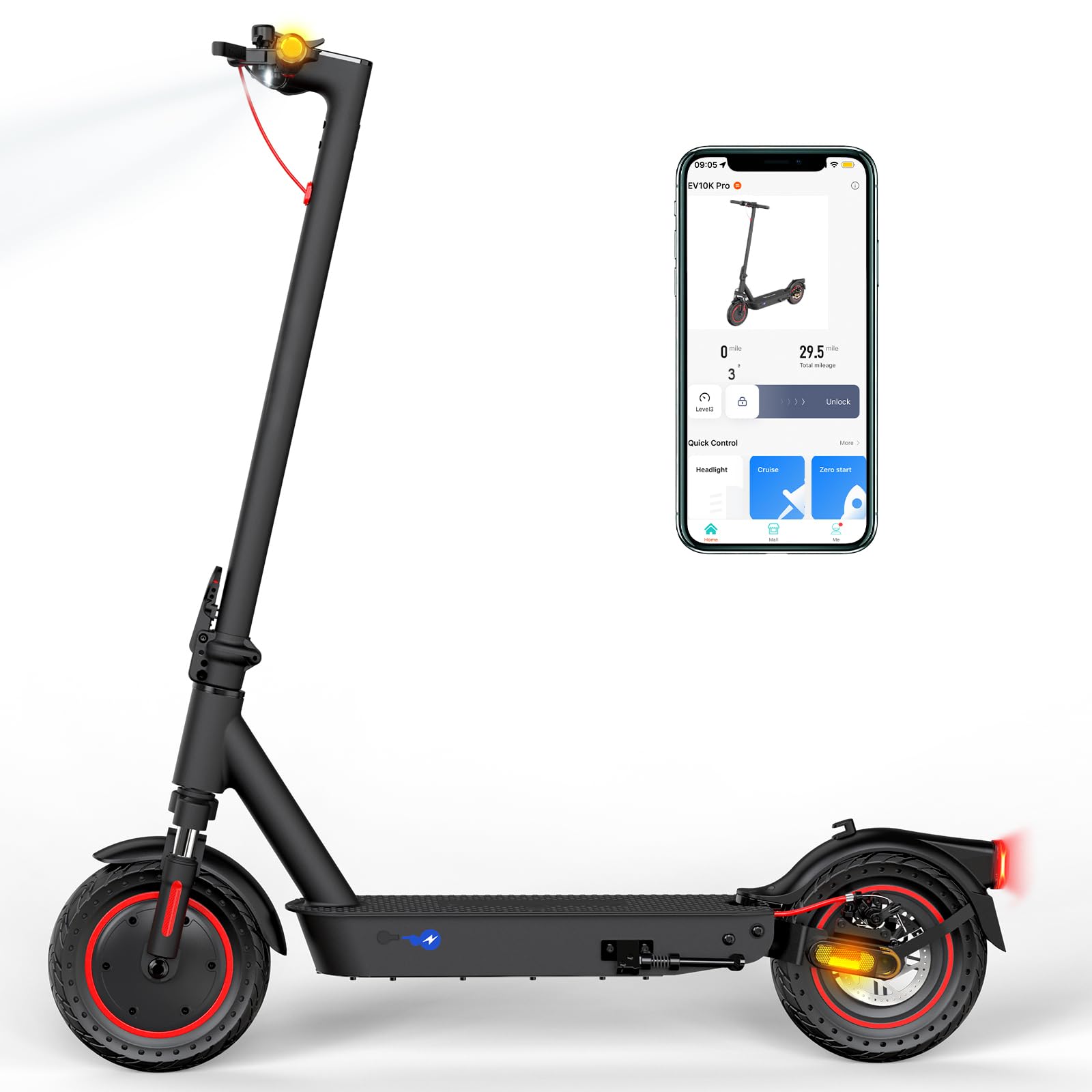 EVERCROSS EV10K PRO Klappbarer E-Scooter（Nicht-ABE）