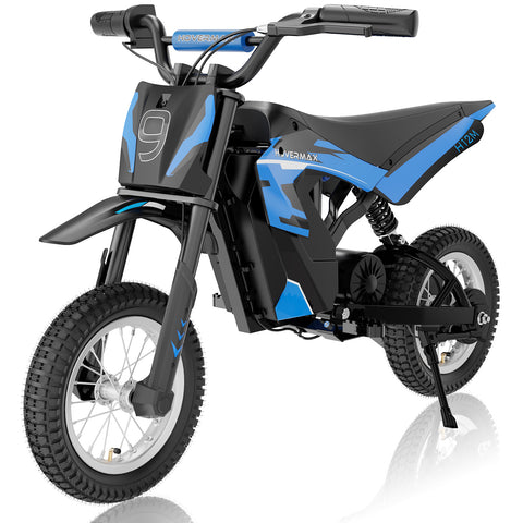 HOVERMAX H12M 24V Dirt Bike Elettrico, 300W Moto Elettrica 12.5MPH Velocità Max, 12in.  Pneumatici per motocross per bambini, rosa