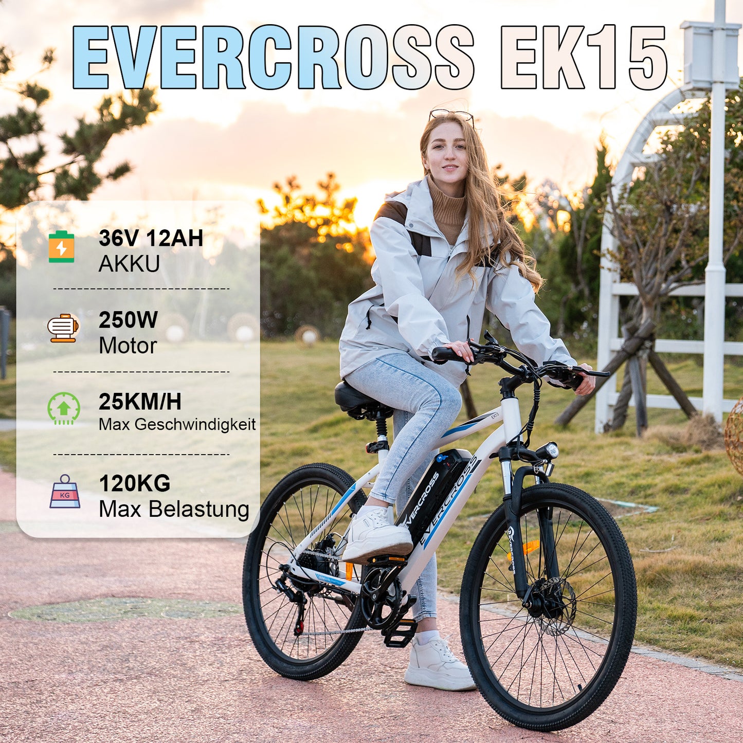 Bicicletta elettrica EVERCROSS EK15