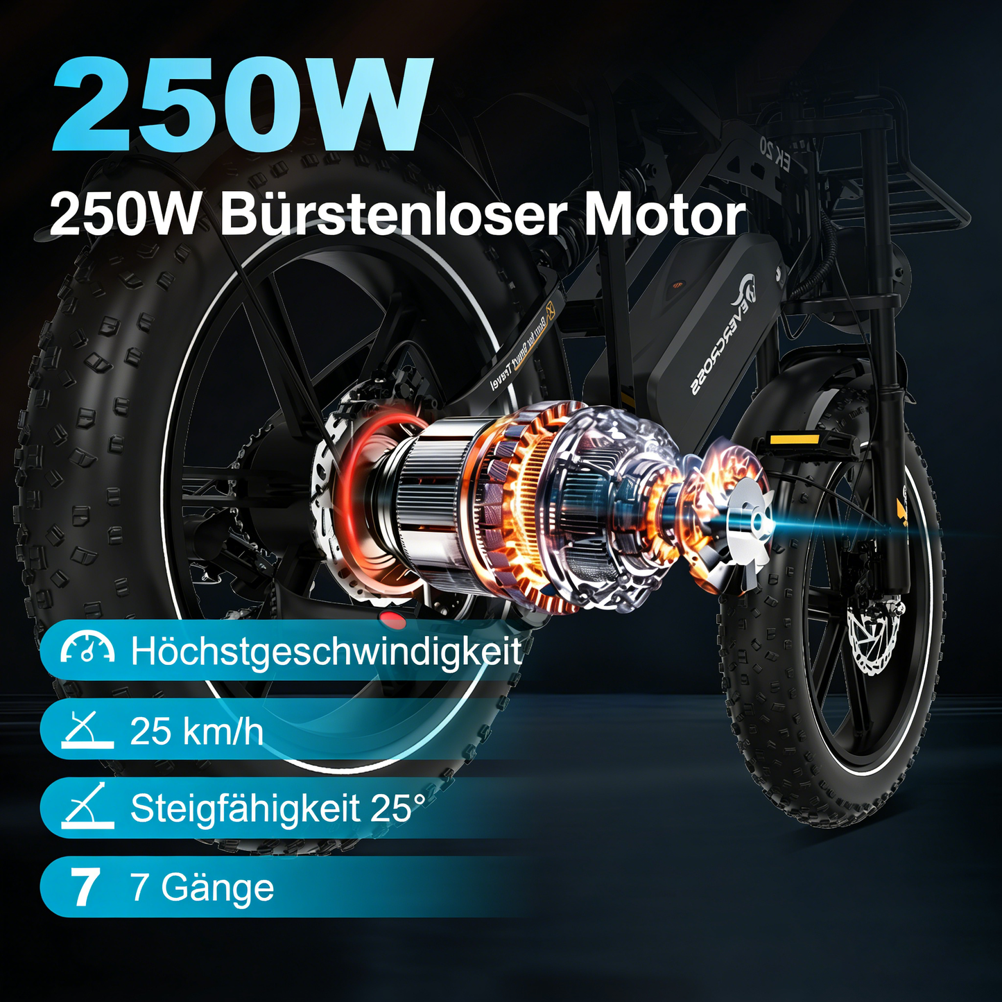 EVERCROSS EK20 Electro-Fatbike