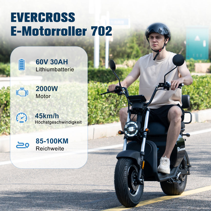 EVERCROSS 702 E-Scooter Duo 2000W - Powerful Electric Vehicle ...