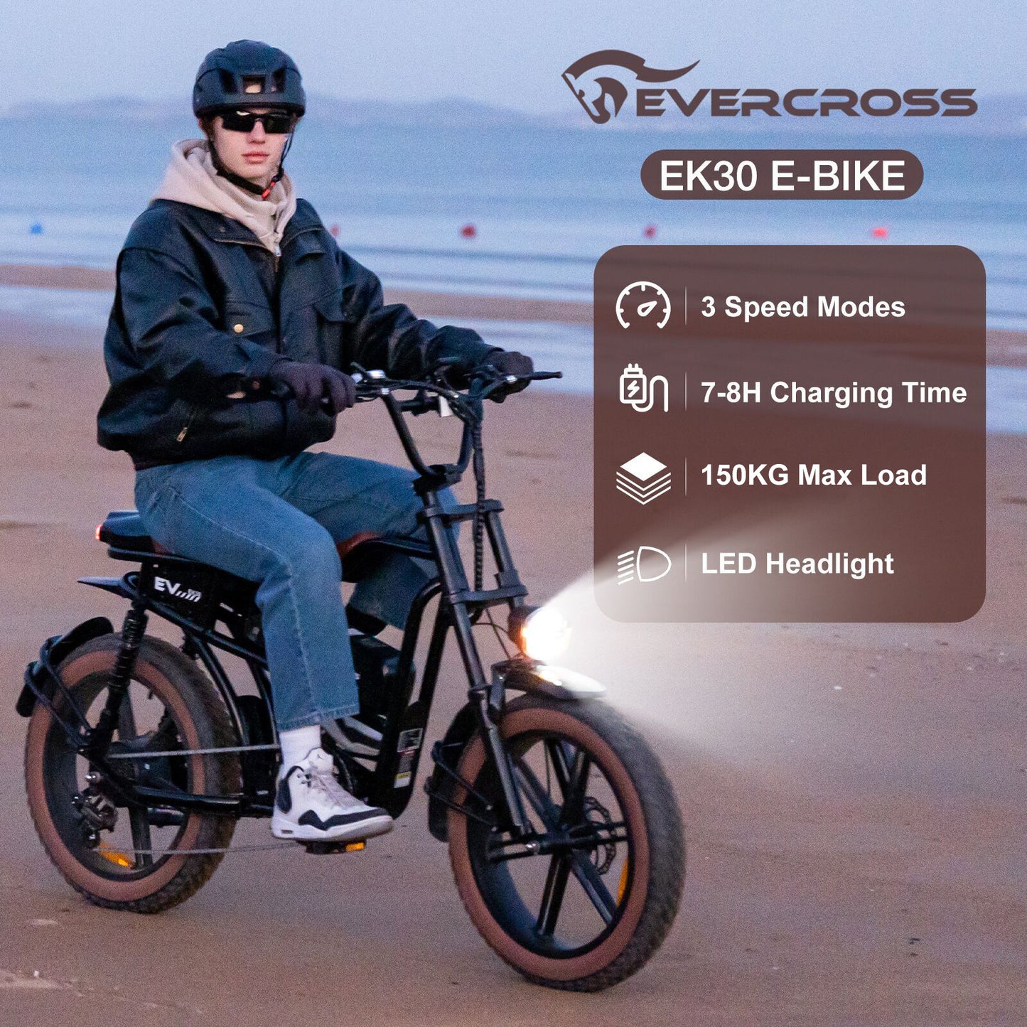 Bicicleta eléctrica EVERCROSS EK30