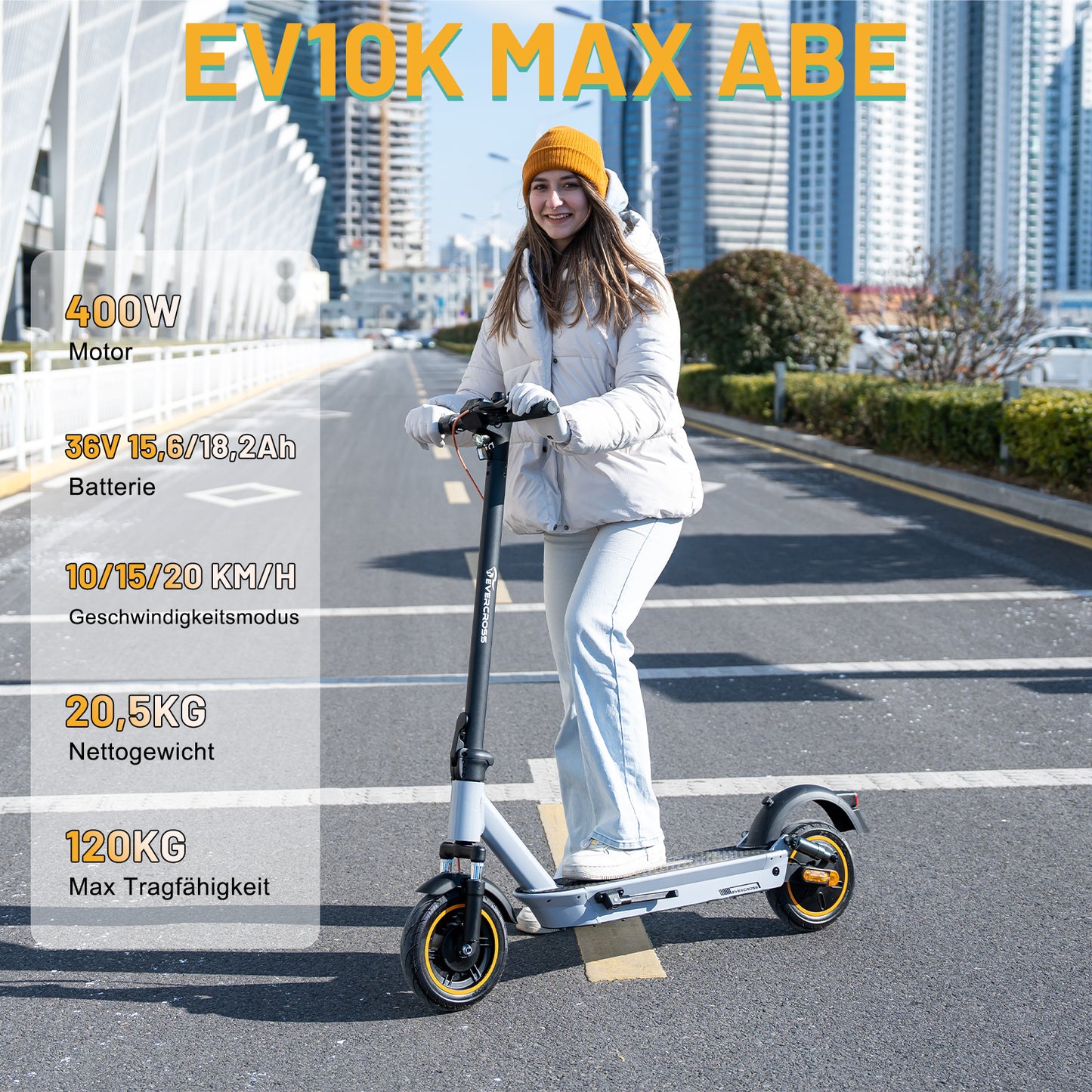 EVERCROSS EV10K MAX Rullo elettrico da 18,2 Ah (ABE)