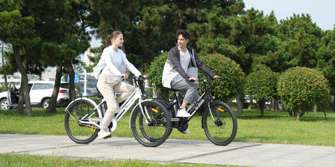 EVERCROSS EK8M Adult Electric Bike, Fat Tire Electric Bike, 26inch Pedal-Assist Electric Bike