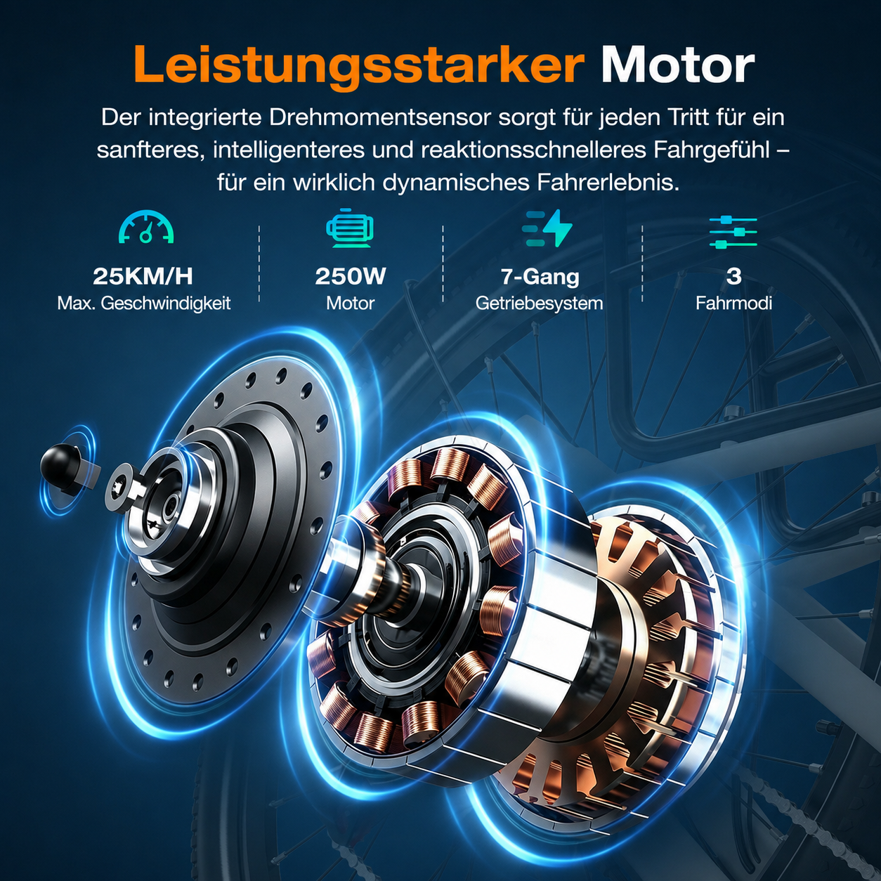 EVERCROSS EK25 Elektrofahrrad für Erwachsene