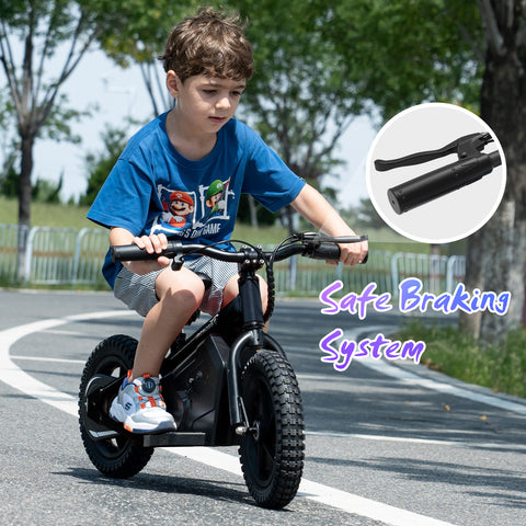 EVERCROSS EV06M Bicicleta eléctrica para niños 24V 100W Bicicleta de equilibrio eléctrica con neumático inflado de 12 pulgadas y asiento ajustable, motocicleta eléctrica para niños de 3 años o más