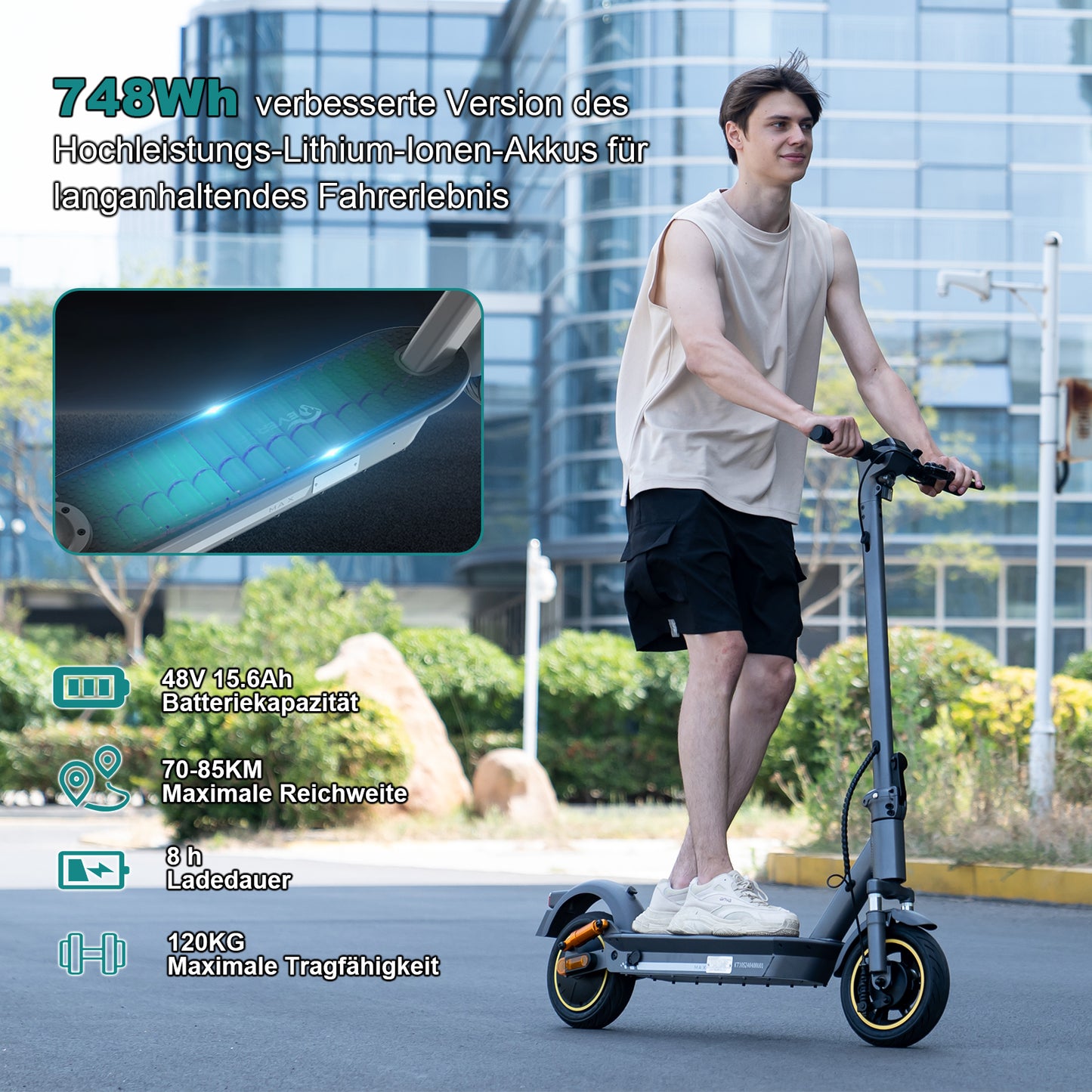 EVERCROSS EV10S MAX Foldable Electric Scooter (ABE)