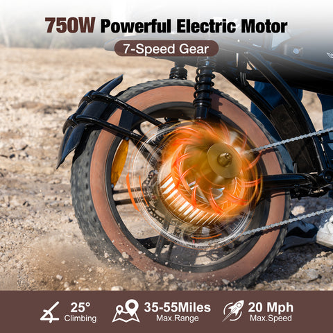 EVERCROSS PRO EK30 1000W elektrische fiets voor volwassenen, 20 "x 4.0 vetband elektrische fiets, tot 20MPH &amp; 60 Miles, 48V 15AH verwijderbare batterij Ebike, 7-speed, Mountain Snow elektrische vuilfiets