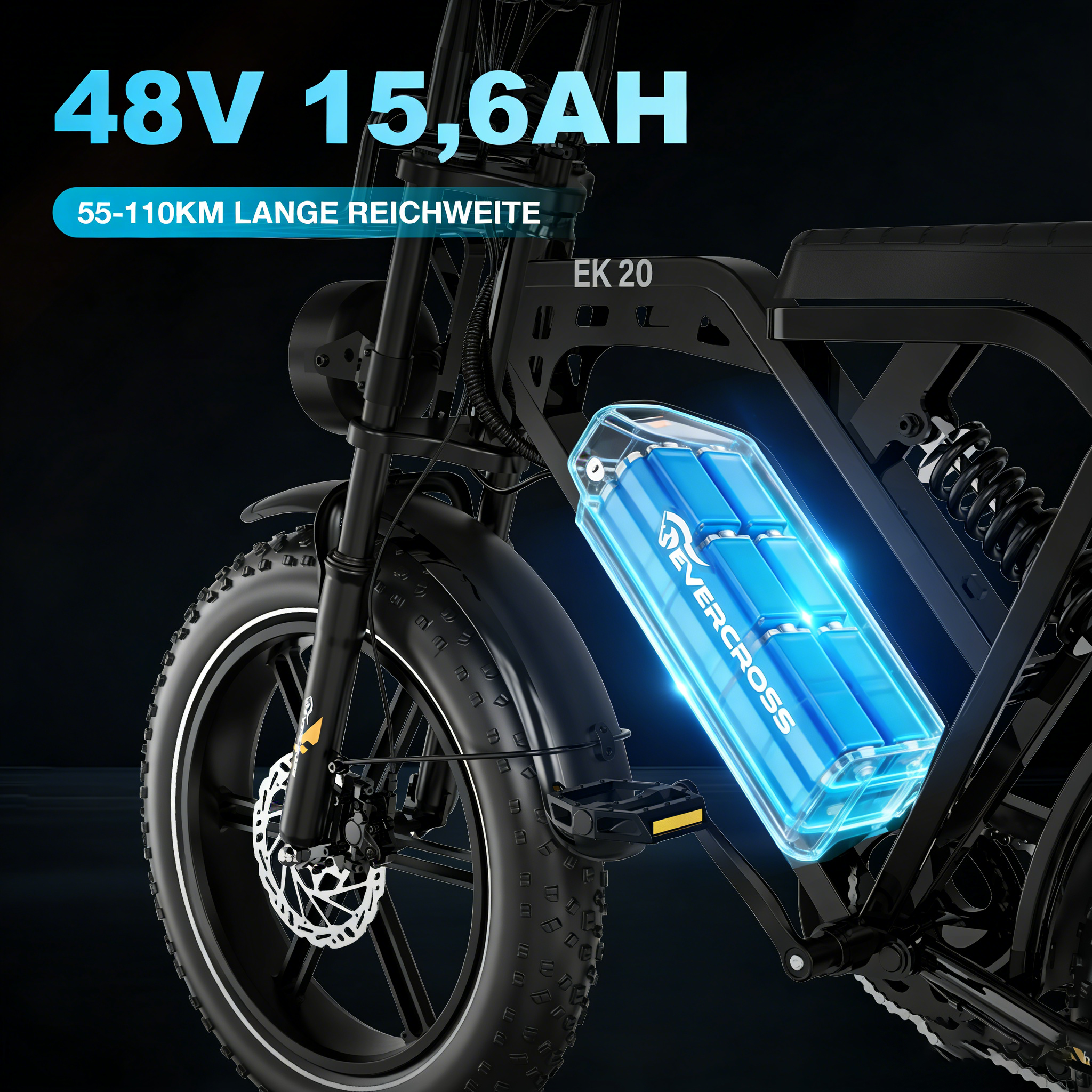 EVERCROSS EK20 Electro-Fatbike