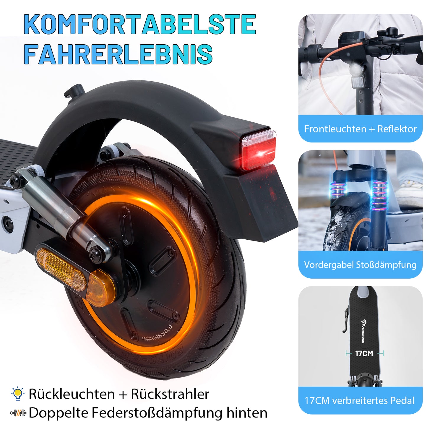 EVERCROSS EV10K MAX 18.2Ah Foldable Electric Scooter (ABE)