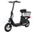 HOVERMAX Electric Scooter with Seat for Adult, 400W Motor up to 22 Miles Range & 18.6Mph, 12" Pneumatic Tire Foldable Scooter with Seat & Carry Basket