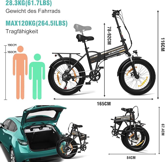 Bicicleta eléctrica EVERCROSS EK10