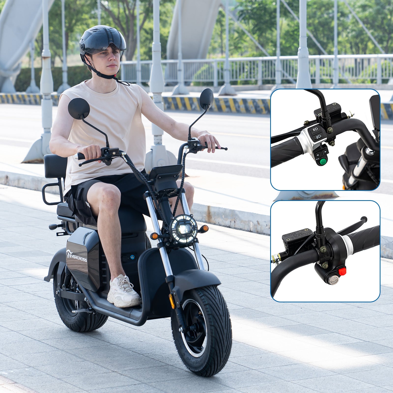 EVERCROSS 702 E-Scooter Duo 2000W - Powerful Electric Vehicle