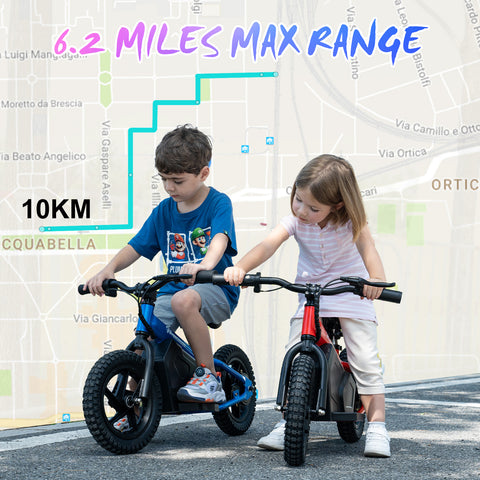 Evercross EV06M Electric Balance Bike，24V 100W with 12" Inflatable Tire and Adjustable Seat, for Kids Ages 3+