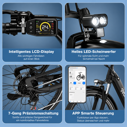 EVERCROSS EK25 Elektrofahrrad für Erwachsene