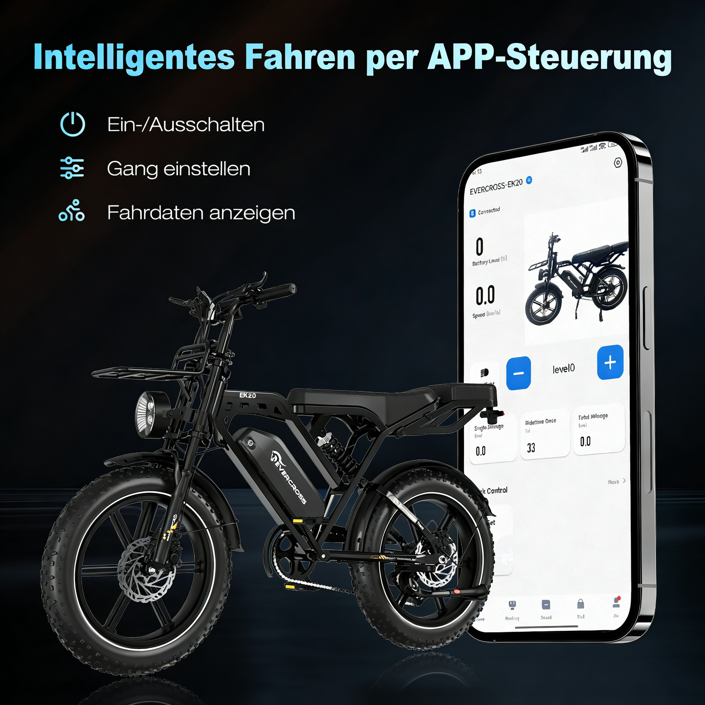EVERCROSS EK20 Electro-Fatbike