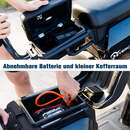 E-Motorroller 702, 60V-30Ah Lithium, Schwarz