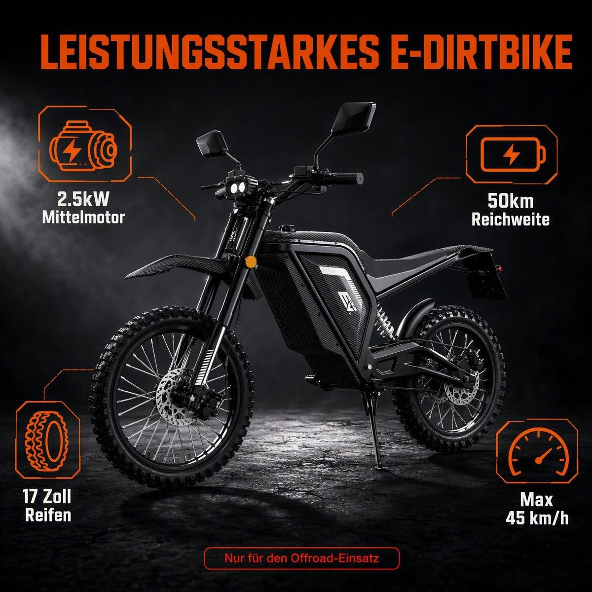 EVERCROSS EV22M E-Motorroller mit Straßenzulassung