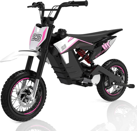 EVERCROSS EV65M Dirt Bike Elettrica, 800W Moto Elettrica, 19MPH &amp; 12,4 Miglia a Lungo Raggio, 3 Velocità Moto per Adolescenti