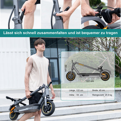 EVERCROSS EV10S MAX Foldable Electric Scooter (ABE)