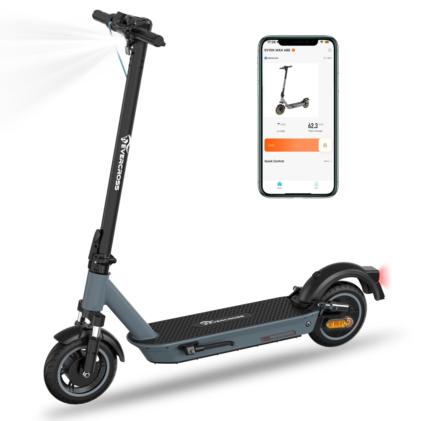 EVERCROSS EV10K MAX 15.6Ah Foldable Electric Scooter (ABE)