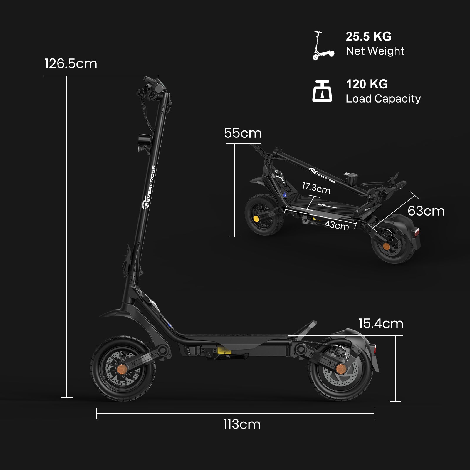 Evercross C3 – Electric folding scooter for adults – evercross.eu
