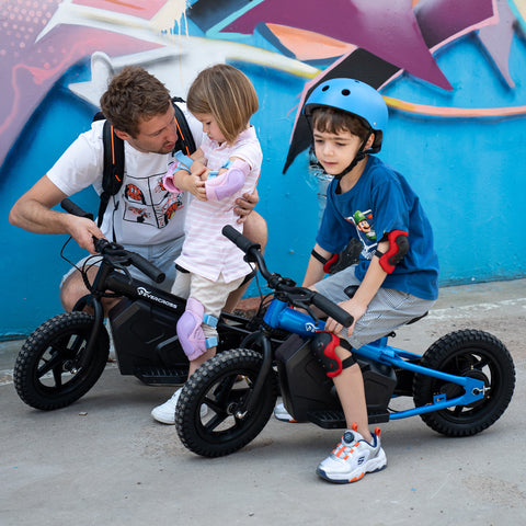 EVERCROSS EV06M Vélo électrique pour enfants 24V 100W Vélo d'équilibre électrique avec pneu à plat 12 "et siège réglable, moto électrique pour enfants de 3 ans et plus