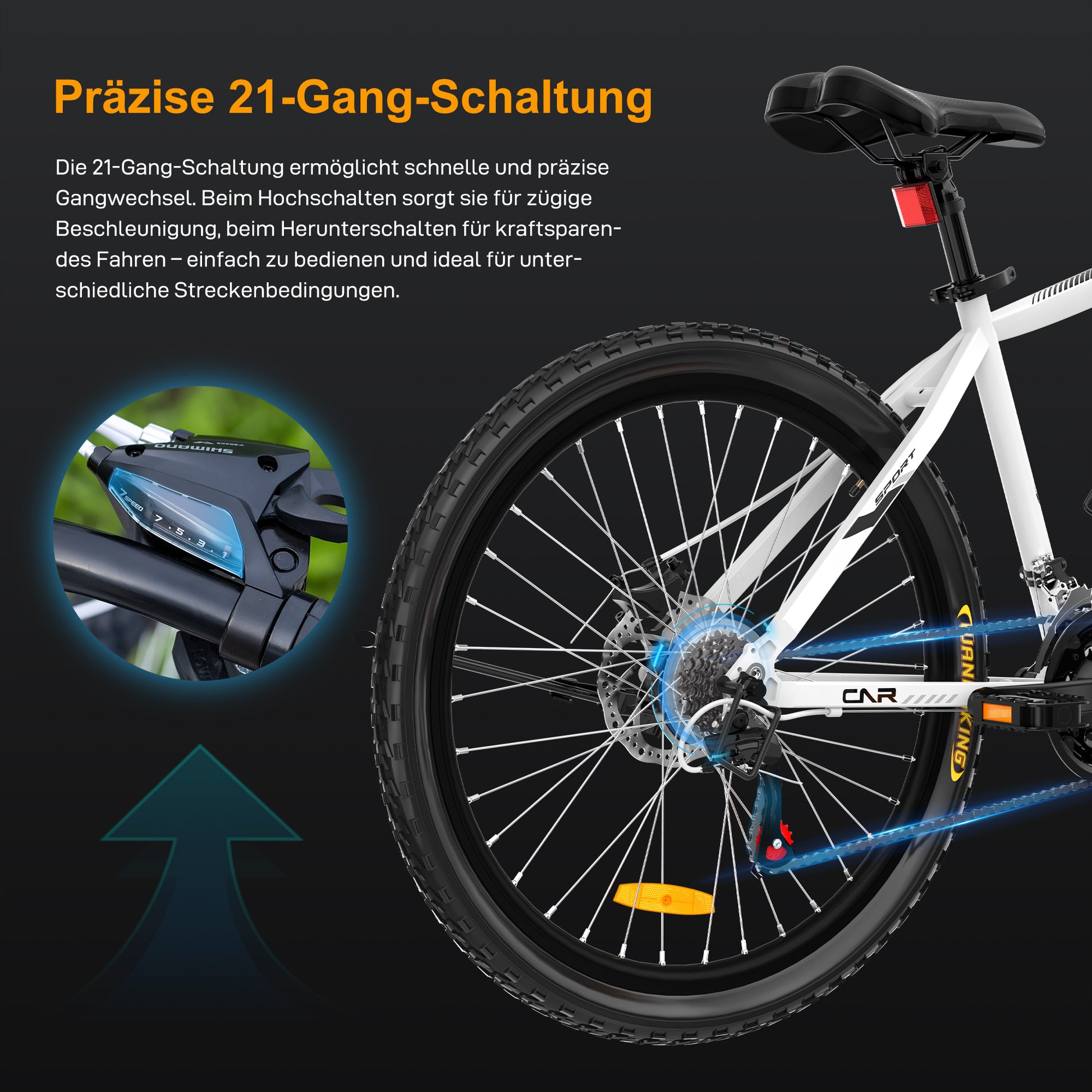 EVERCROSS EM3 Hardtail-Mountainbike (Fahrrad)