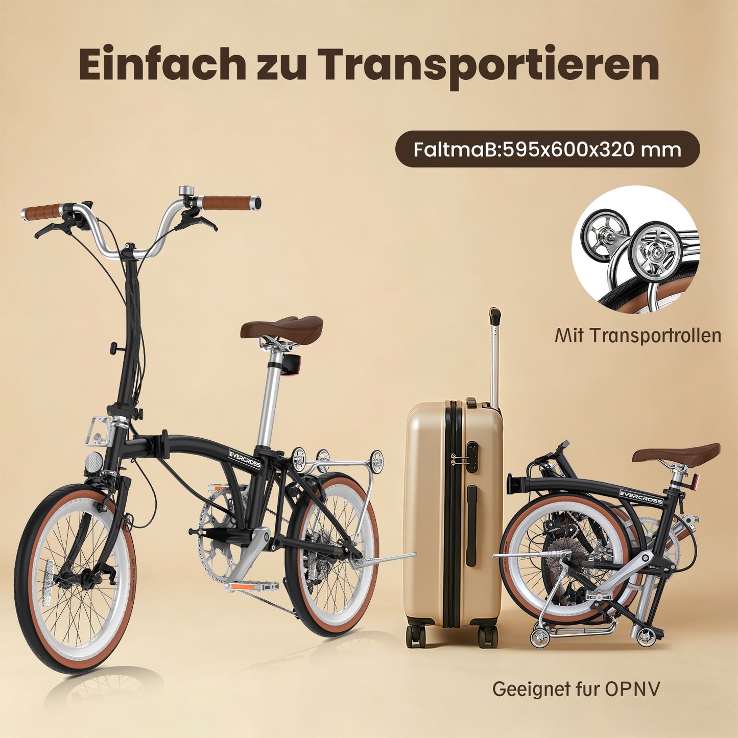 EVERCROSS EM6 16-Zoll-Klapprad