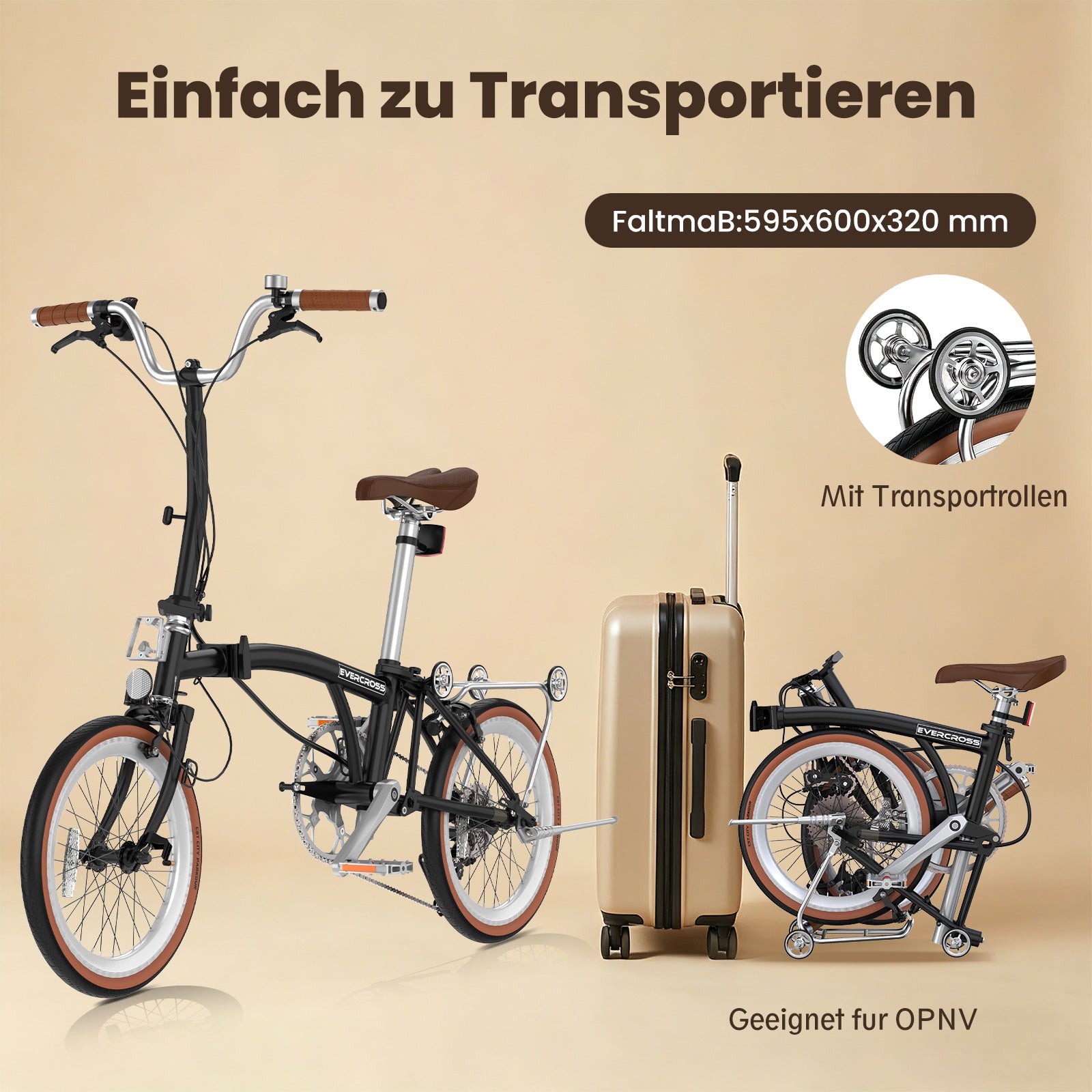 EVERCROSS EM6 16-Zoll-Klapprad